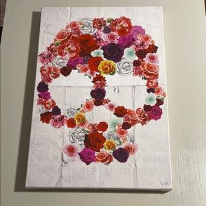 Oliver Gal Floral “Bed of Roses” Art- Size 16x24